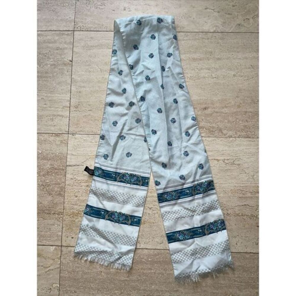 Symphony scarfs‎ rectangle blue Floral 6.5"x58" rectangle